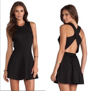 Naven Black Circle Open Back Skater Dress